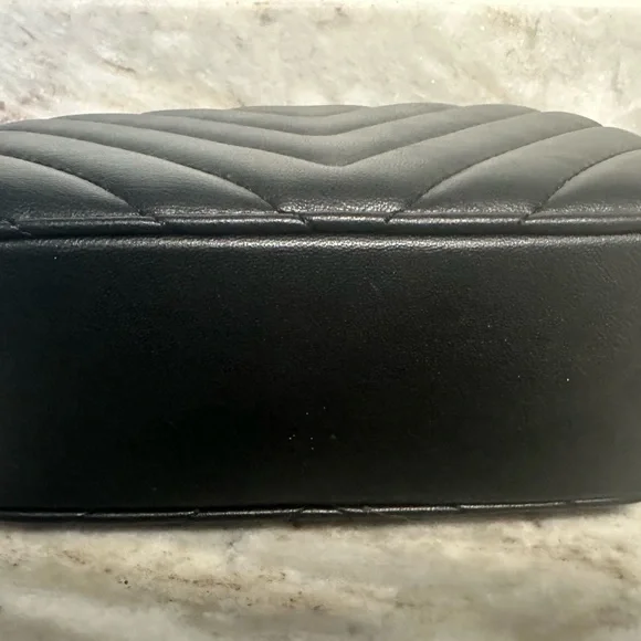 Valentino Orlandi Black Crossbody Camera Bag with Gold Details - Picture 6 of 8